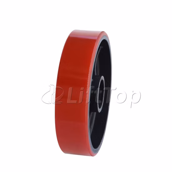 Xilin 수동 핸드 팔레트 트럭용 지게차 부품 중국 공장 200mm*50mm 빨간색 PU 휠